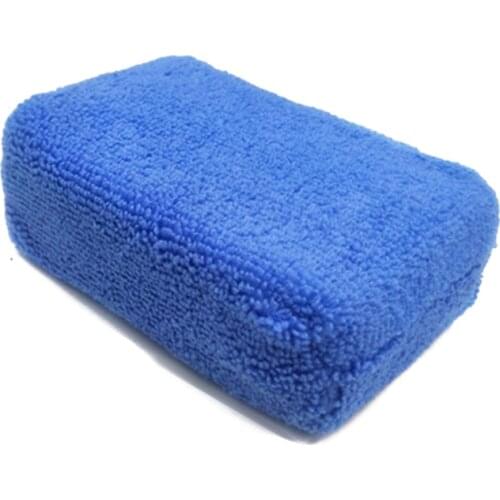 Soft Applicator Microfiber Car Wax Applicator Pad Wearproof Polishing Sponge K0AF