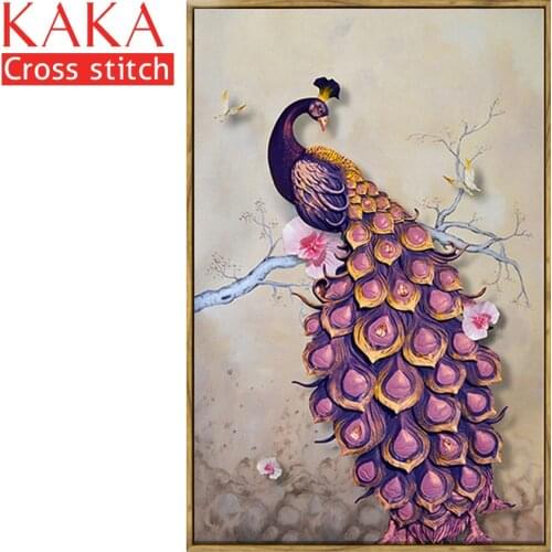 Cross stitch kits,Embroidery needlework sets with printed pattern,11CT-5D canvas for Home Decor Painting,animals Full CKA0051