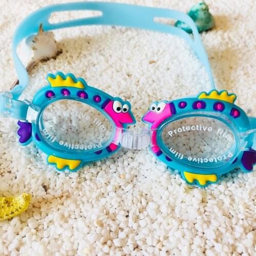 Lovely Kids Swimming Glasses Boys Girls Students Waterproof Swim Goggles Adjustable For 3-8 Yeas Children Surfing Diving