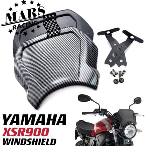 Motorcycle Sports WindScreen Windshield Visor Viser Frontal Plate Fits For YAMAHA XSR900 XSR 900 2016 2017 2018 2019 2020 2021