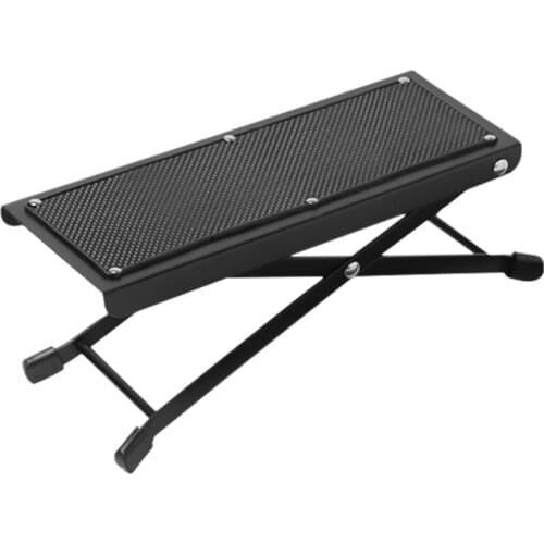 Durable Guitar Footboards Skillful Manufacture Metal Folding Guitar Pedal Anti-Slip Stand Footboards Rest Guitar Accessories