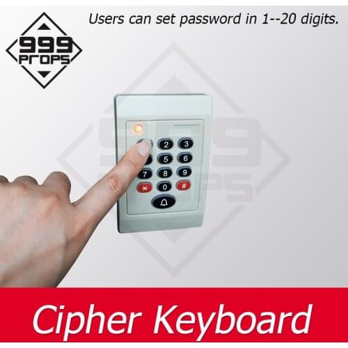 Room Escape Props Number Keypad Cipher Keyboard access control enter right password on the keypad to open door or light on bulb