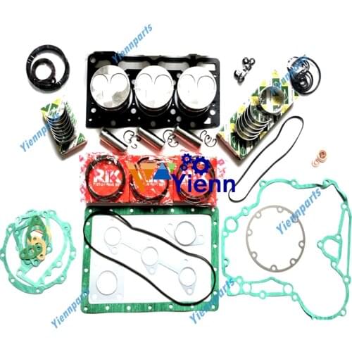 For Kubota D1503 Overhaul Rebuild Kit Full Gasket Kit Piston and ring set Excavator Forklift Tractor Diesel Engine Repair Parts