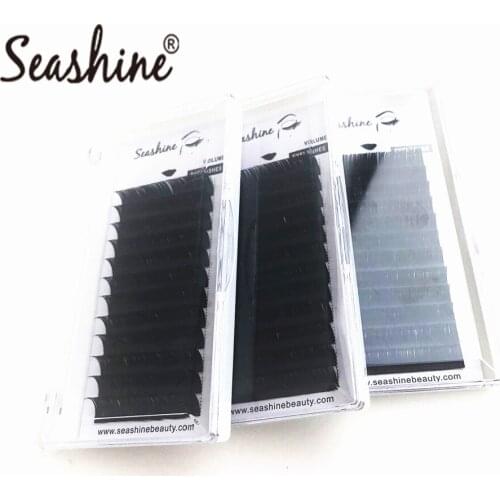 Seashine Makeup Lashes Beauty Individual Lashes 100% Handmade Factory Eyelash Extension Supplies 8-15mm/mix Russia Volume Lashes