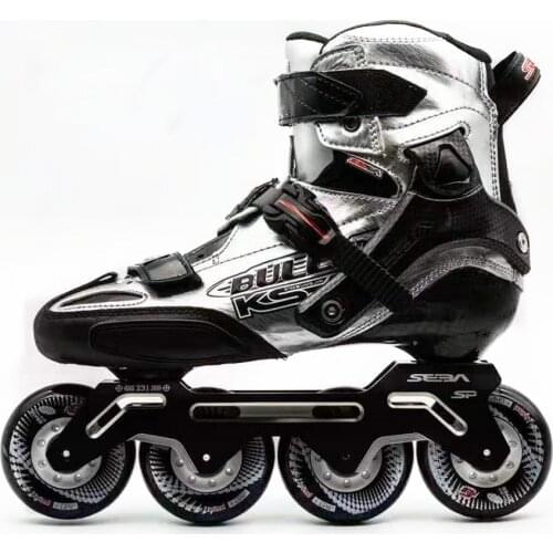 JK 2019 Original SEBA KSJ Bullet Professional Slalom Inline Skates Carbon Fiber Roller Skating Shoes Slding Free Skating Patines