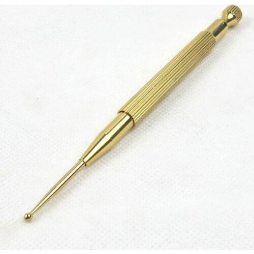Elastic copper Auricular point pen probe tool home health care ear reflex zone massage pen ear acupressure bar detection wands