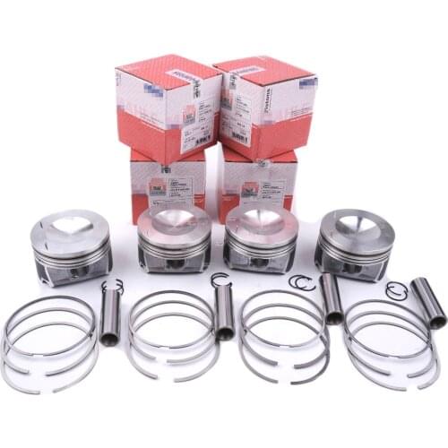 YCWIN 4x Pistons & Rings Assembly Pin Diameter 20mm 82.5mm STD For VW GTI GLI AUDI A3 A4 2.0 TFSI BPG BPJ BWT 06D107066C