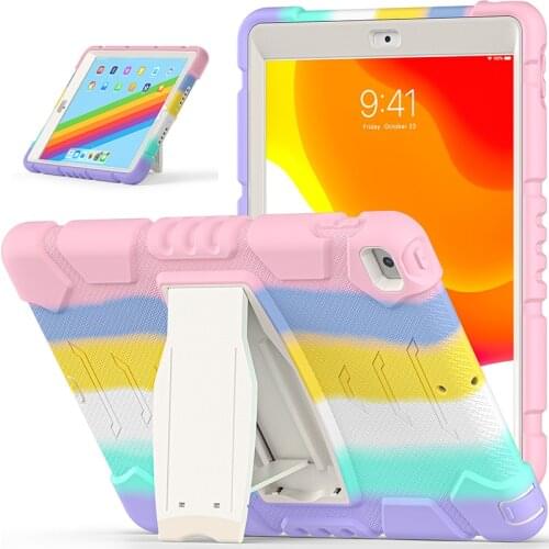 Silicone Heavy Duty Armor Tablet Case For Apple ipad 6 pro 9.7 New Ipad 9.7 2017/2018 5th 6th With pen slot Holder Tablet Case