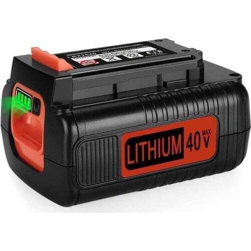 Replacement 5.0Ah 6.0Ah 40V MAX for Black & Decker LBX2040 LBXR36 LBXR2036 BL2036 Rechargeable Lithium Battery 36V Power Tools