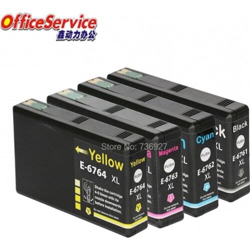Compatible Ink cartridge T6761 T6762 T6763 T6764 For Epson WP-4010 WP-4020 WP-4023 WP-4090 WP-4520 4530 4533 4540 4590 printer