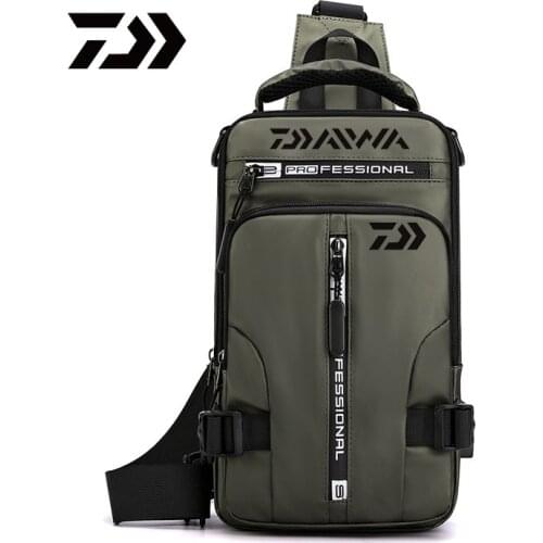 Daiwa Men Women Single Shoulder Fishing Bags Waterproof Leisure Multi Function Backpacks Fishing Gear Kit New Outdoor Hiking Bag