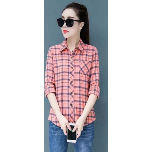 TowerKe Women's Plaid Shirts
