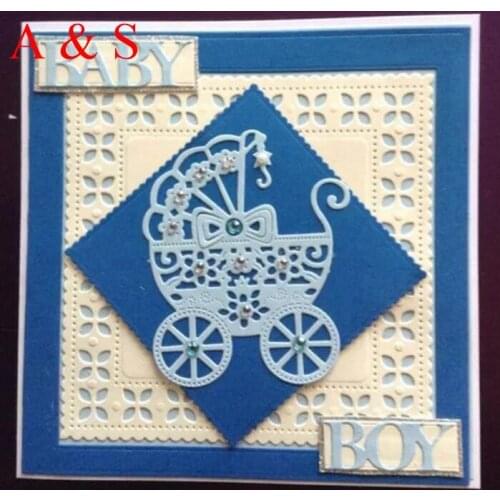 Y09 METAL CUTTING DIES baby carriage Flower Scrapbook card invitation paper craft party decor embossing stencil cutter