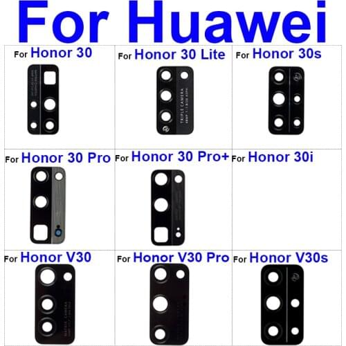 Back Rear Camera Glass Lens For Huawei Honor 20 20i 20s 20 Pro lite Main Camera Glass Lens With Sticker Tape Replacement Parts