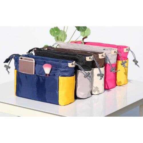 Women Lady Color Matching Handbag Travel Makeup Bag Multifunctional Cosmetic Pouch Purse Casual Storage Organizer