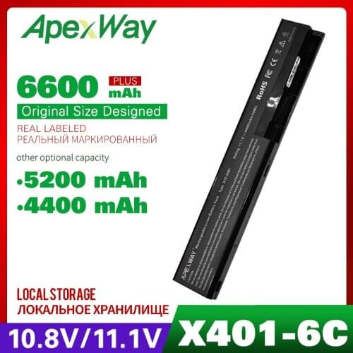 11.1V A32-X401 Laptop Battery For ASUS X301 X301A X401 X401A X501A A31-X401 A41-X401 A42-X401