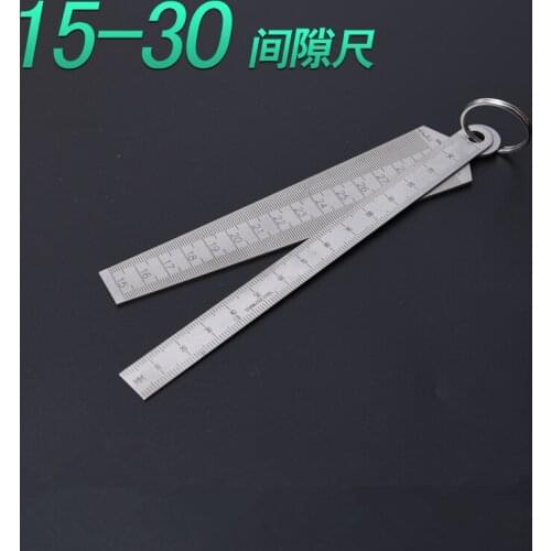 15-30mm Welding Taper Feeler Gauge Gage Stainless Steel Depth Ruler Hole Inspection For Measurement Tool