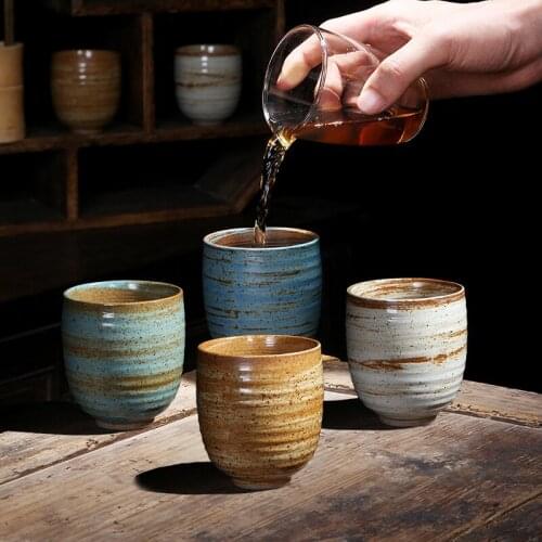 200ml Ceramic Tea Cup Chinese Kung Fu Porcelain Teacups Water Cup Ceramic Hand-painted Drinkware Travel Coffee Cups And Mugs