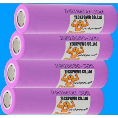 Russian Warehouse Fast delivery INR 18650 Battery 30Q li-ion batteries lithium 3000mah 3.7V 30A high drain 10C rechargeable