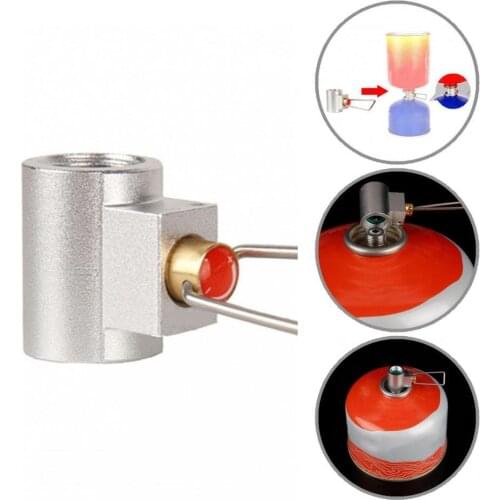 Aluminium Useful Easy to Use Small Propane Tanks Coupler Solid Gas Cylinder Tank Coupler Compact for Picnic
