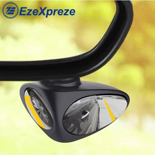 1 Piece 360 Degree Rotatable 2 Side Car Blind Spot Convex Mirror Automibile Exterior Rear View Parking Mirror Safety Accessories