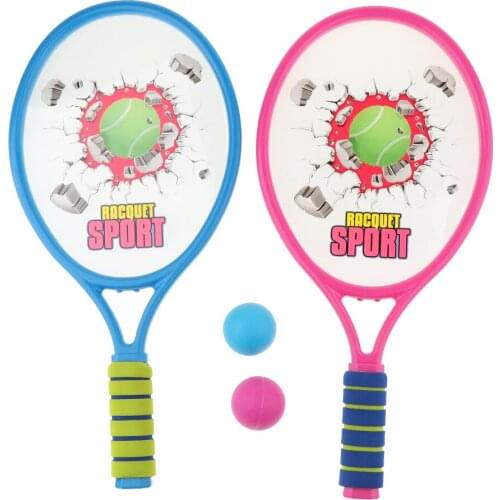 Children Fitness Sports Toys Outdoor Fitness Equipment Tennis Racket Balls Set Parent-child Fun Games Toys