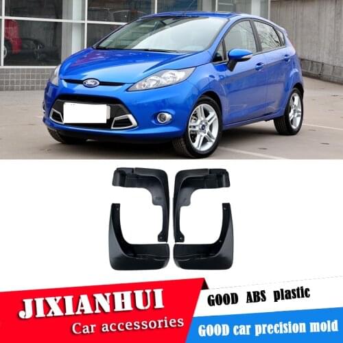 For Ford Fiesta 2009-2012 Mudflaps Splash Guards Front With the color and rear Mud Flap Mudguards Fender Modified special