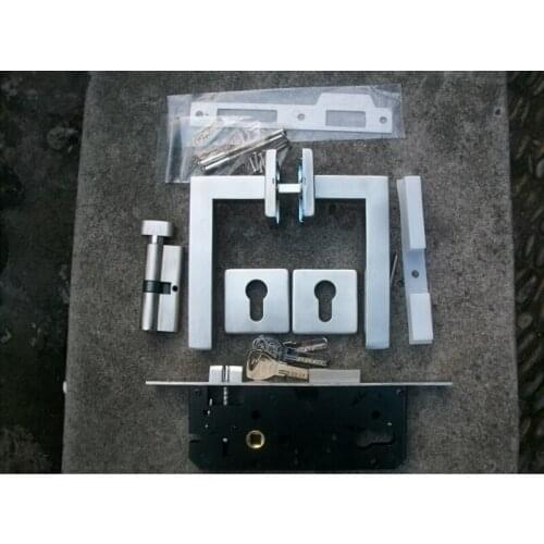 304 STAINLESS STEEL DOOR LOCK WITH DOOR HANDLE, CYLINDER AND LOCKBODY