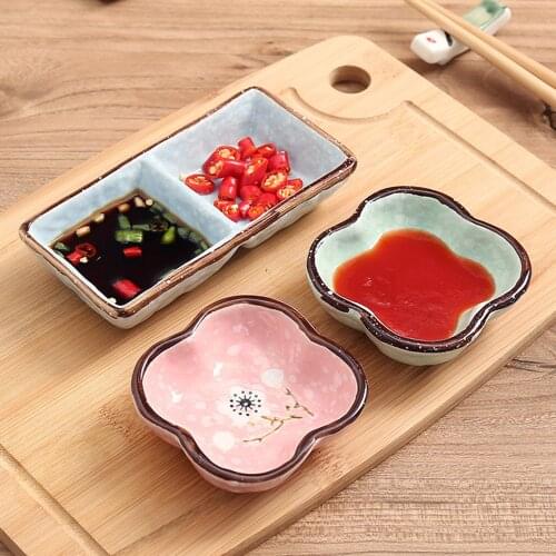 Ceramic sauce dish Kitchen Plastic Plates Sauce Dish Plates Seasoned Mustard Wheatgrass Bowl Sauce Saucer Small Vinegar Taste