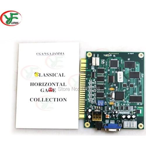 Classic Jamma PCB 19 In 1 Multi Game 60 In 1 Board For Horizontal / Vertical Screen Arcade Cocktail Cabinet Motherboard