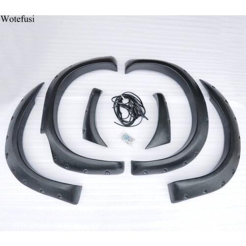 Wotefusi Screws Mount Type Matt Black Mud Flaps Fender Protectors Set Kit For Ford Ranger T6 4-Door 2012-2014 2013 [QPA302]