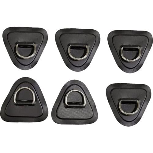 Stainless Steel Kayak D-Ring Buckle Circular D-Ring PVC Patch For Surfboard Inflatable Boat