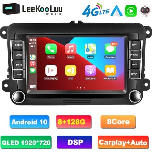 LeeKooLuu car intelligent system android auto radio 2din multimedia player for Volkswagen VW T5 Polo Golf 5 6 Passat b6 b7 Skoda