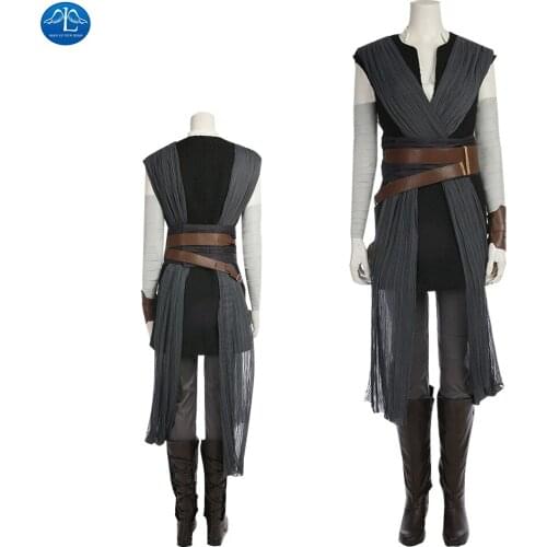 ManLuYunXiao Star 8 Cosplay Rey Cosplay Costume Adult Women Movie The Last Jedi Masquerade Outfit Halloween Custom Made