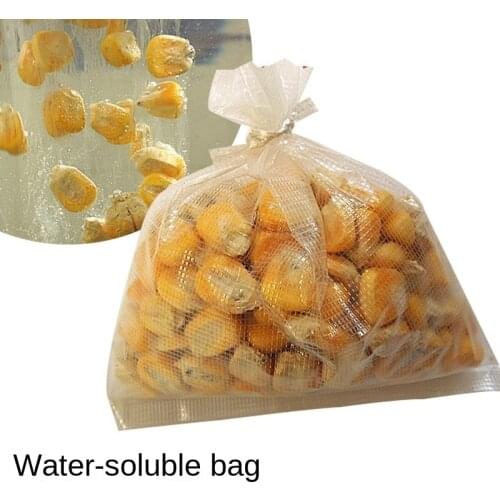 Multiple Sizes Water Dissolving PVA Bags Carp Fishing Material Tackle Quick Water Soluble Solid Bait Bags