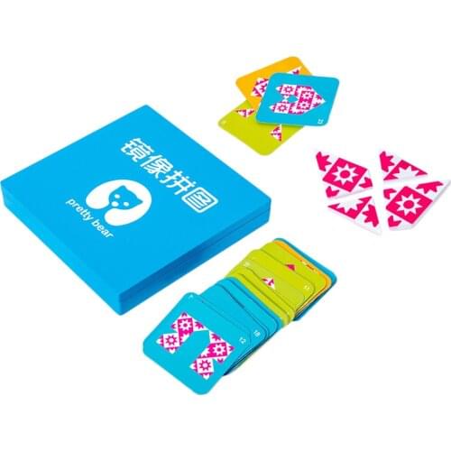 Kids Puzzle Set Mirror Image Puzzle Game IQ 5.5x5.5cm Set of