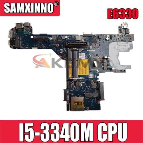 Original Laptop motherboard For DELL Latitude E6330 I5-3340M Mainboard CN-0C28RH 0C28RH LA-7741P SR0XB DDR3