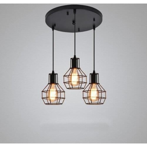 Industrial Pendant Lamps Retro Simple Hanging Lamp Pendant Kitchen Fixture Loft Living Room Lights Hanging Restaurant Suspension