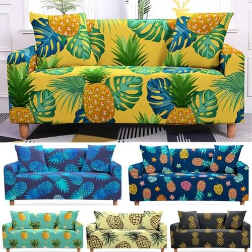 Pinaple Tropical Plant Sofa Cover Sectional Sofa Cover Couch Cover Elastic Sofa Cover Stretch Sofa Cover Armchair Slipcovers