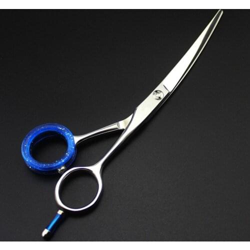 Upscale professional japan 440c 6 inch curved cut hair scissors cutting barber makas haircut salon shears hairdressing scissors