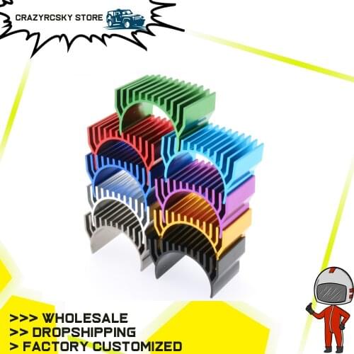 RCAWD 540 550 Motor Heatsink Install 30*30mm Cooling Fan For RC Hobby Model Car 1:10 Hsp Arrma Axial Traxxas Alloy Hop-up