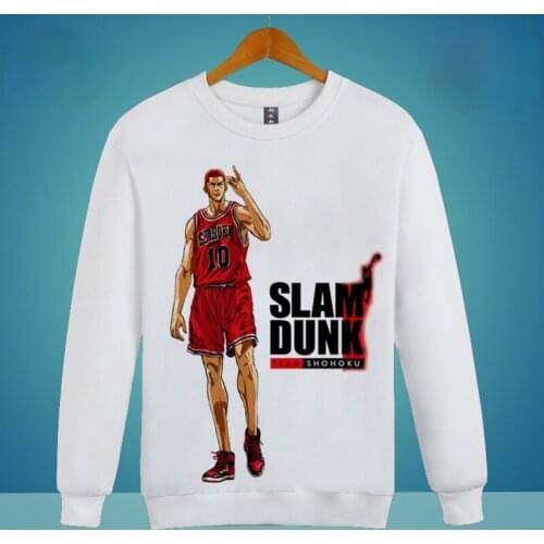 SHOHOKU Hanamichi Sakuragi Cosplay Hoodie Hanamichi Sakuragi Hisashi Mitsui Print O-Neck Hoodies Winter Autumn Fleece Sweatshirt