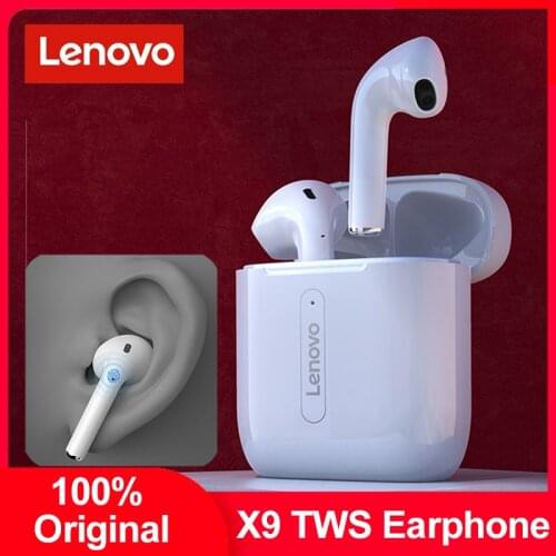 Lenovo X9 True Wireless Bluetooth Earphones Touch Control HIFI Stereo TWS Earbuds Mic Noise Cancellation Siri Waterproof Headset