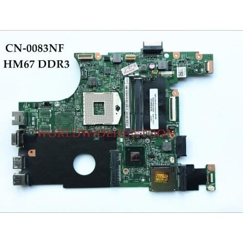 High Quality 083NF 0083NF CN-0083NF For Dell Insprion N4050 Laptop Motherboard PGA989 HM67 Integrated DDR3 100% Fully Tested