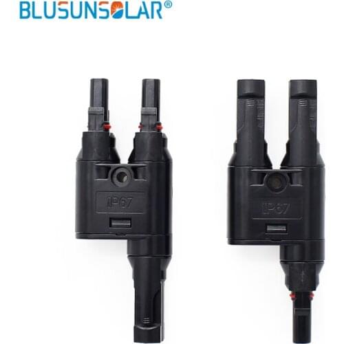 1pair Solar Panel SOLAR PV T Branch Connectors Splitter Coupler MMF and FFM Wire Branch
