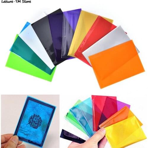 100PCS/lot Colorful Backs Card Sleeves Cards Protector For Board Game Cards 10 Colors New Sale
