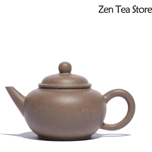 110ML Yixing Purple Clay Teapot Raw Ore Purple Mud Level Tea Pot Vintage Drinkkware Kung Fu Tea Set Zisha Pots for Birthday Gift