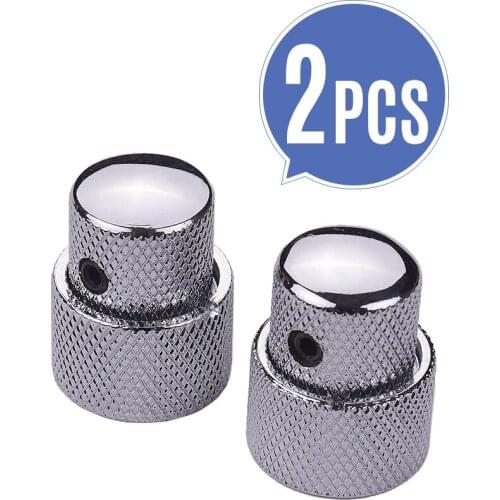 2 Sets Dual Concentric Stacked Control Knobs for Electric Bass Guitars Black Color for guitar accessories guitar parts