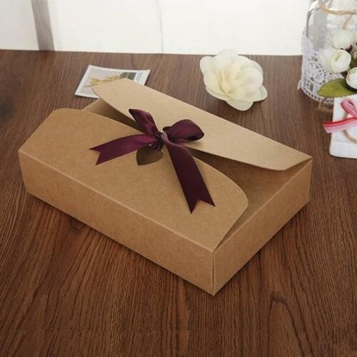 300pcs/lot 21.5*14*5cm big size Paper Craft Boxes, underwear packaging gift boxes Sock Packing Box