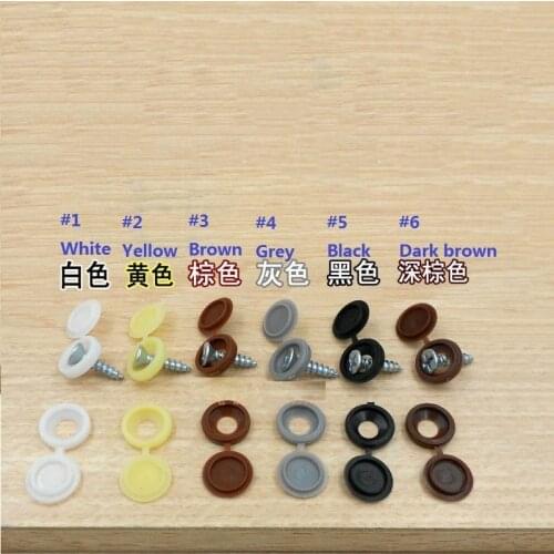 FOR SALE!30PCS 6Colors Furniture Decorative Cover Plastic Screw Cap Furniture Hardware Cabinet Accessories Plastic Plug Button